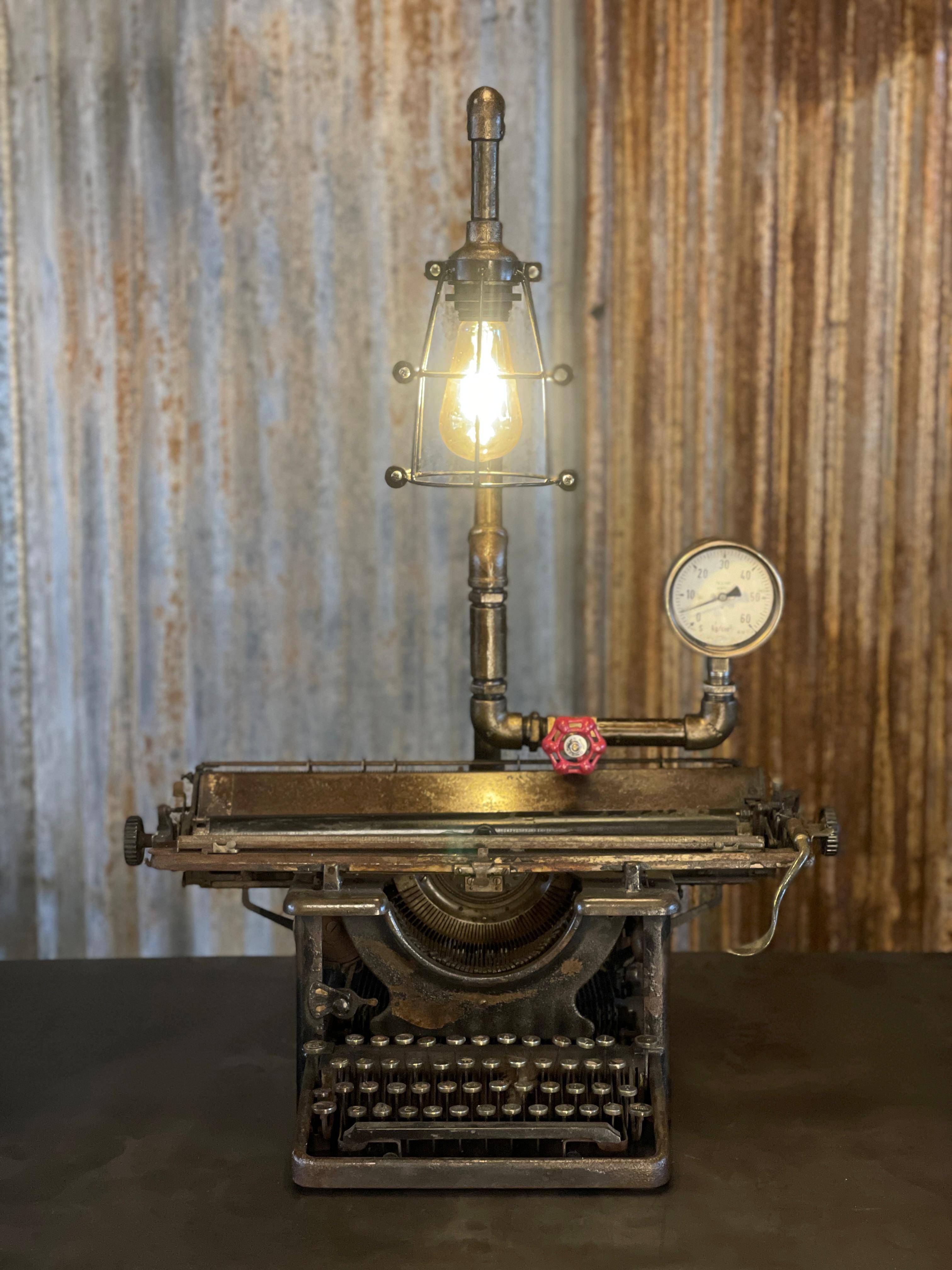 The Carriage Typewriter Lamp