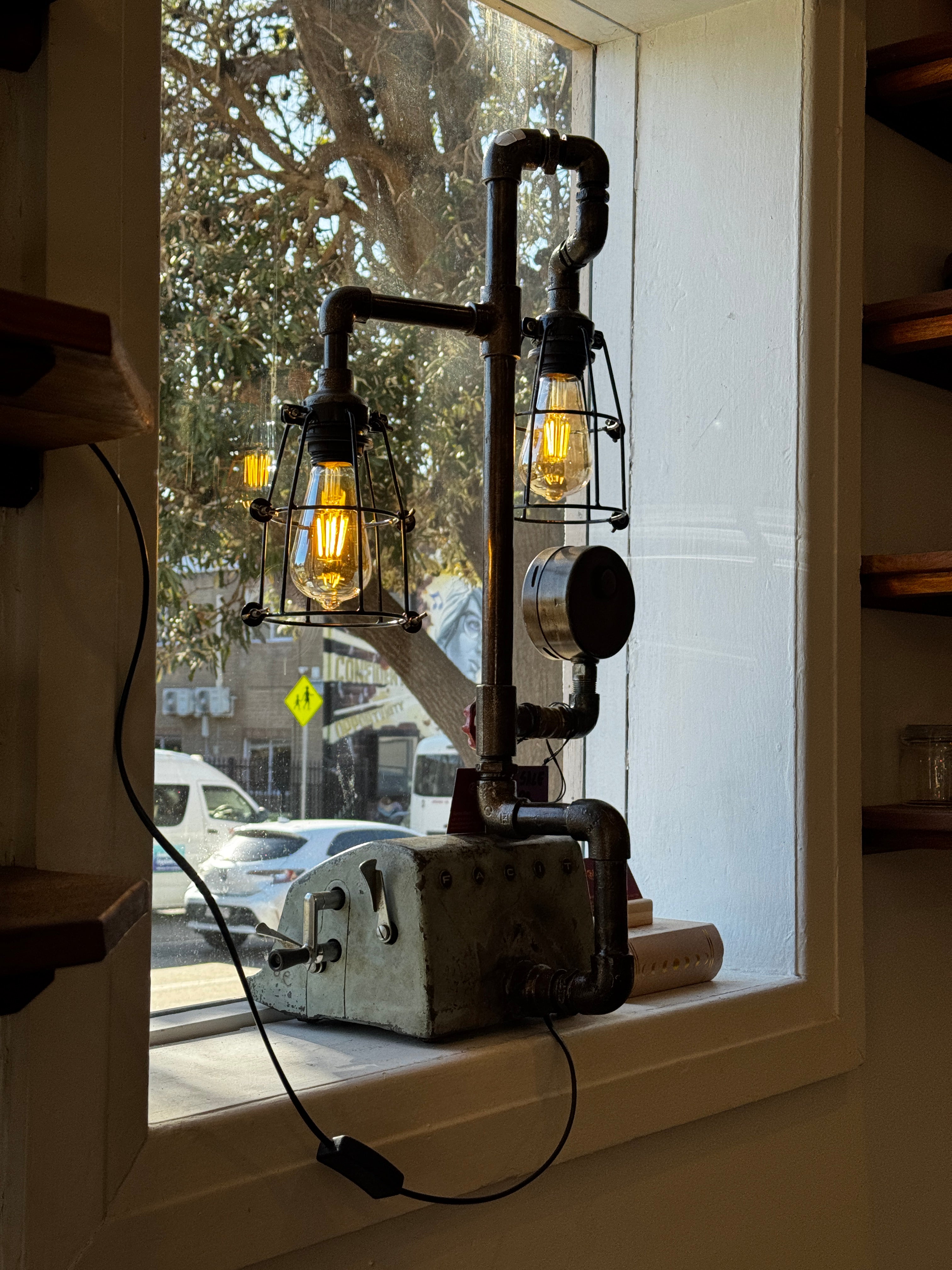 The Mechanical Calculator Lamp