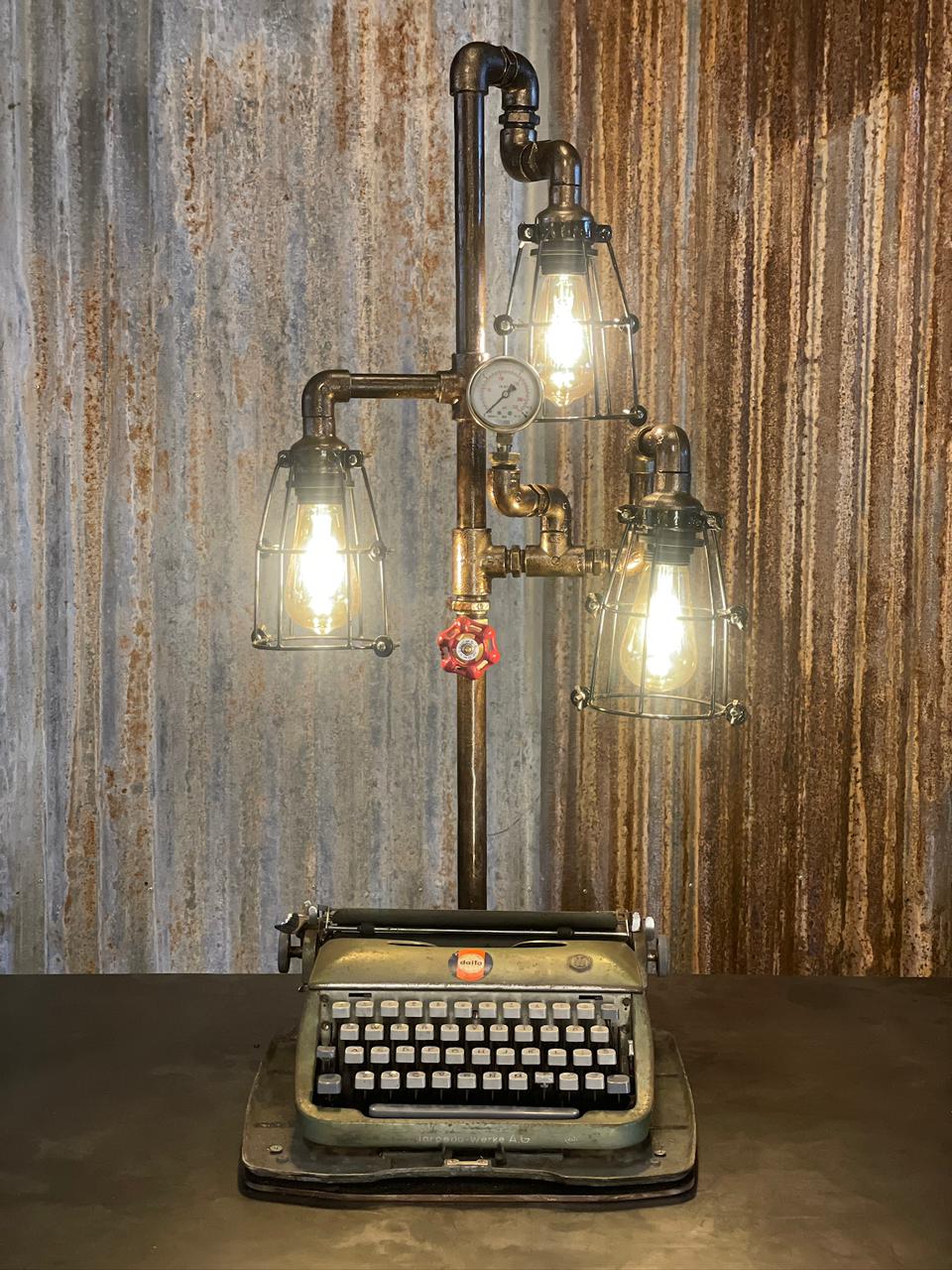 The Triple Typewriter Lamp