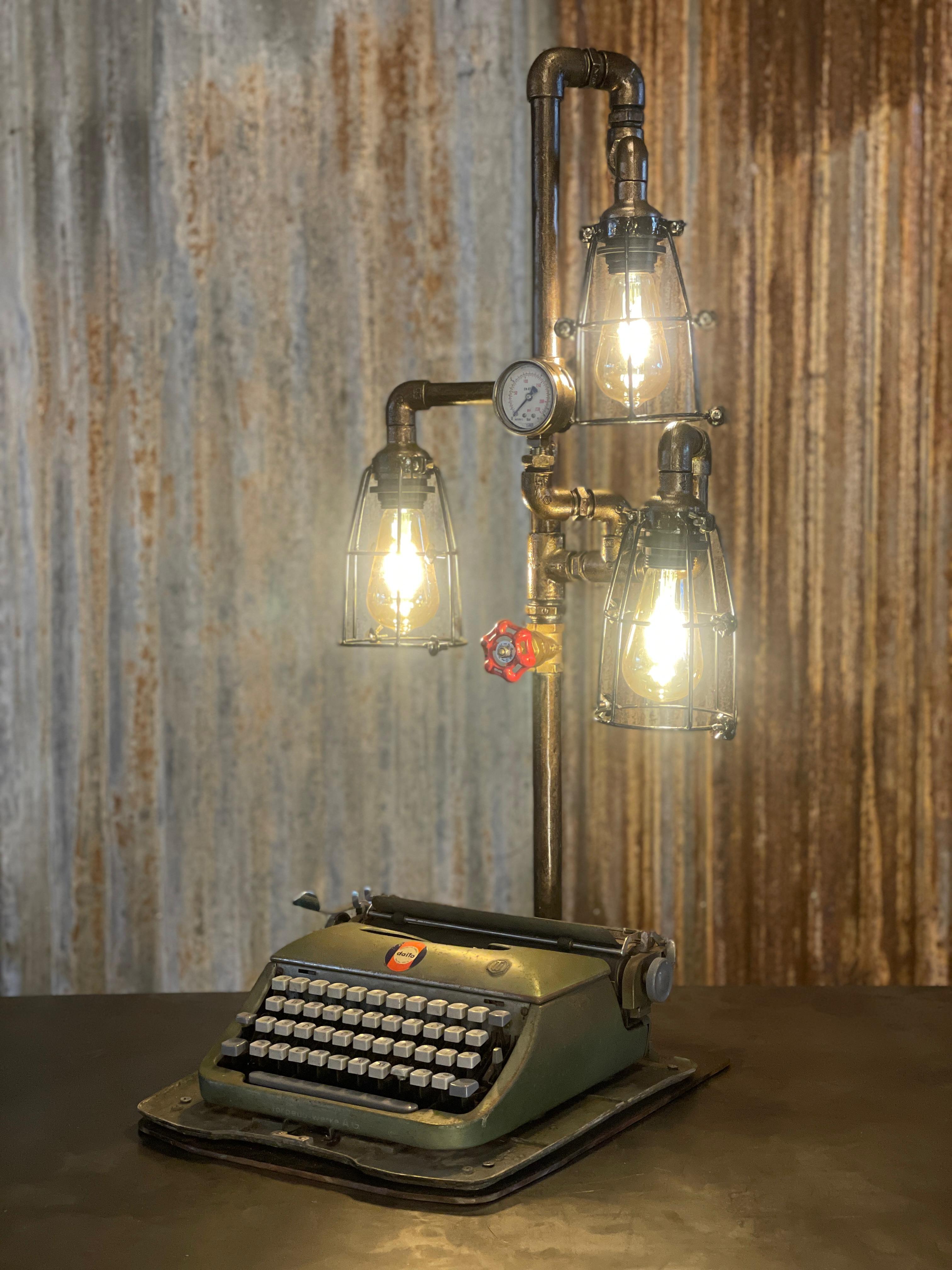 The Triple Typewriter Lamp